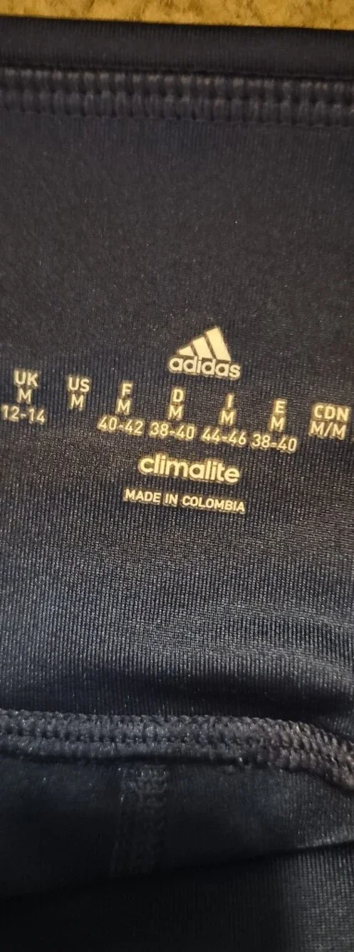 adidas Navy High-Rise Bike Shorts with Logo